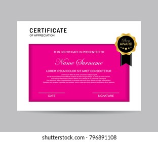 Modern certificate vector