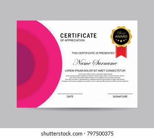 Modern certificate vector