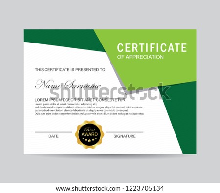 Modern certificate vector