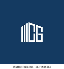 El moderno diseño del logotipo de CG combina letras estilizadas con barras de Vertical, que se asemejan a la fachada de un edificio, simbolizando profesionalismo, estabilidad e identidad corporativa.