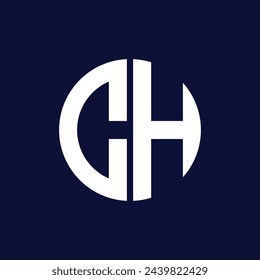 Modernes CH Circle Logo Design