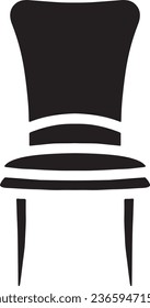 Modern Chair Design for Stylish Home Interior - Furniture Silhouette Icon