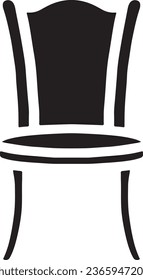 Modern Chair Design for Stylish Home Interior - Furniture Silhouette Icon