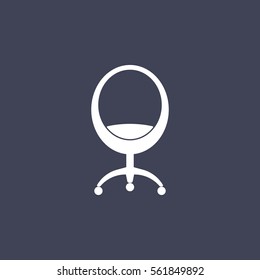 Modern chair icon