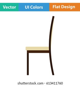 Modern chair icon. Flat design. Vector illustration.