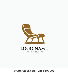 Modern Chair icon, relax, relaxation, rest, rocking, rocking chair, seat, sofa, design vector template