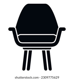 Modern chair icon simple vector. Interior furniture. Relax design