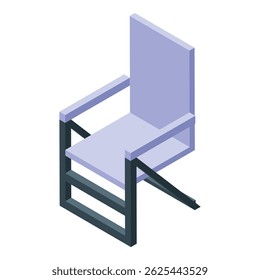 Modern chair with metal carcass standing for a new interior design project