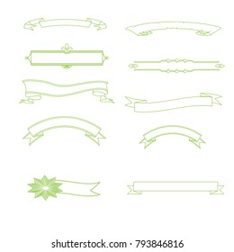 Modern changeable vector banner set collection for design