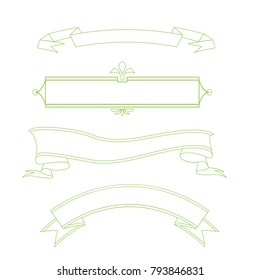 Modern changeable vector banner set collection for design