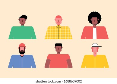 Modern character design young male 