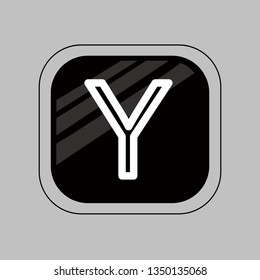  Modern character lines in rounded rectangles,or alphabet Y in rounded rectangles..jpg