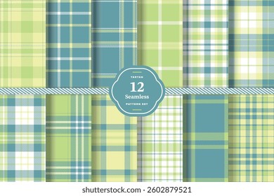 Modern Charcoal Gray and Deep Cardinal Seamless Tartan Fabric Design Set of 12