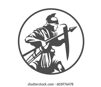 Modern Charismatic Knight Leader Logo