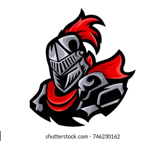 Modern Charismatic Knight Leader Logo