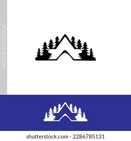 modern and charming outdoor logo design