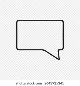 Modern Chat Bubble Icons, Clean Line Style Symbols for Messaging and Communication, vector illustration eps 10.