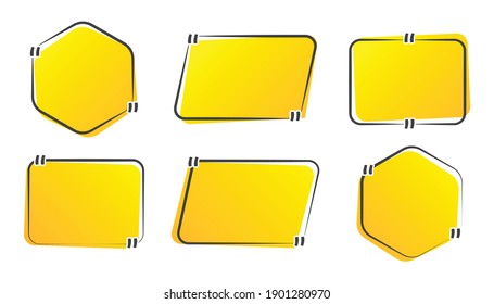 modern chat quote box, speech talk text bubble
