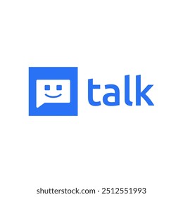 Modern Chat Talk Logo Design Vector Template