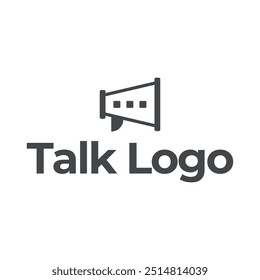 Plantilla de Vector de diseño de logotipo de charla moderna