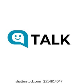 Plantilla de Vector de diseño de logotipo de charla moderna
