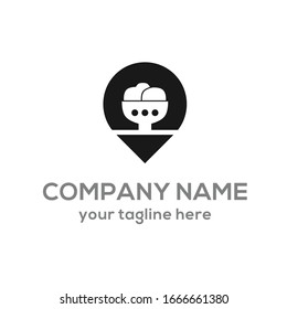 
diseño moderno del logotipo vectorial de cristal