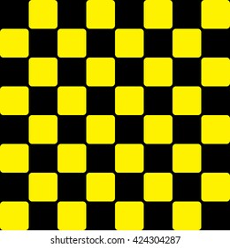 Modern Checkered Pattern Texture Chess Print