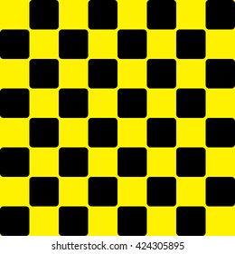 Modern Checkered Pattern Texture Chess Print