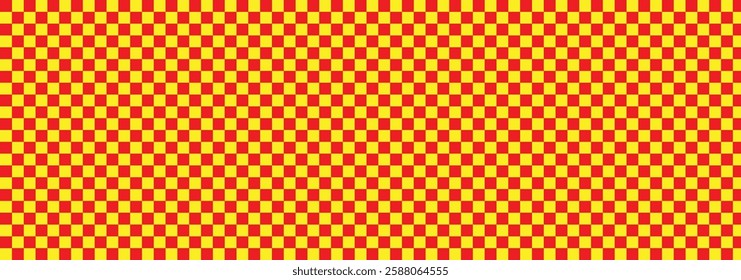 Modern checkered pattern. Vector modern chess board background. Red checkered seamless pattern vector.