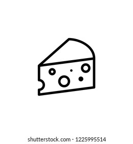Modern cheese icon