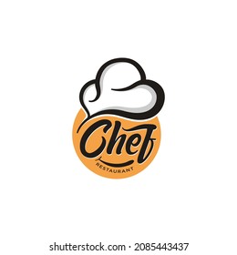 Modern Chef Head Restaurant Logo Design Inspiration