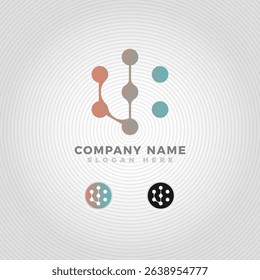 Modern chemical logo blended with letter J