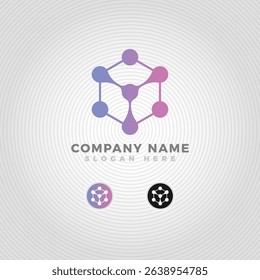 Modern chemical logo blended with letter Y