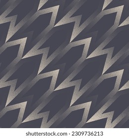 Modern Chevron Dynamic Angled Structure Seamless Pattern Vector Abstract Background. Fashionable Textile Design Print Repetitive Geometric Abstraction Subtle Texture. Halftone Endless Art Illustration