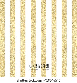 Modern Chic Gold Background Vector Design