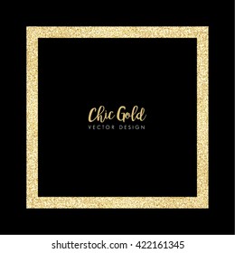 Modern Chic Gold Background Vector Design