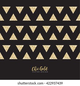 Modern Chic Gold Background Vector Design