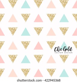 Modern Chic Gold Background Vector Design 