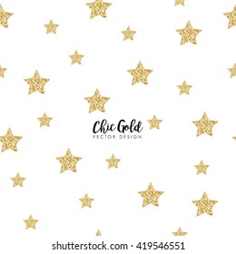 Modern Chic Gold Star Shape Vector Design