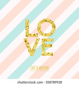 Modern Chic Love Element Vector Design