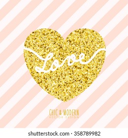 Modern Chic Love Element Vector Design