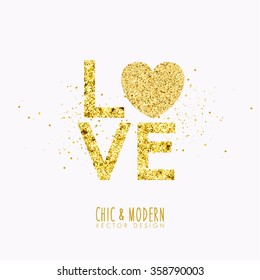 Modern Chic Love Element Vector Design