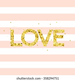 Modern Chic Love Typography Vector Design