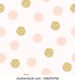 Modern Chic Polka Dot Background Vector Design