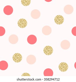 Modern Chic Polka Dot Background Vector Design