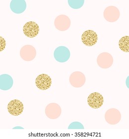 Modern Chic Polka Dot Background Vector Design