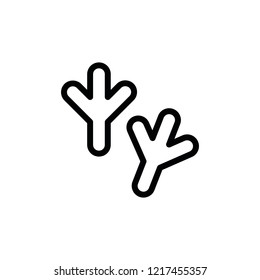 Modern Chicken Feet Icon