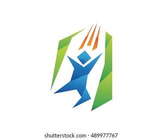 Modern Children Education Logo - Active Passionate Kids Development