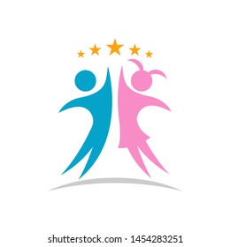 Modern Children Education Logo - Happy Kids Education