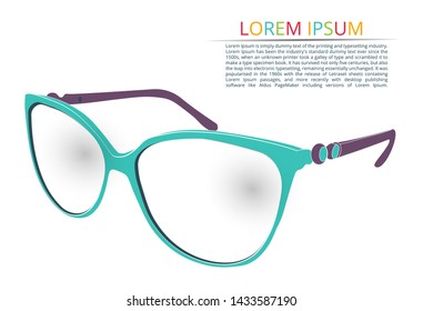 Modern children's glasses. The concept of correction of the child.
